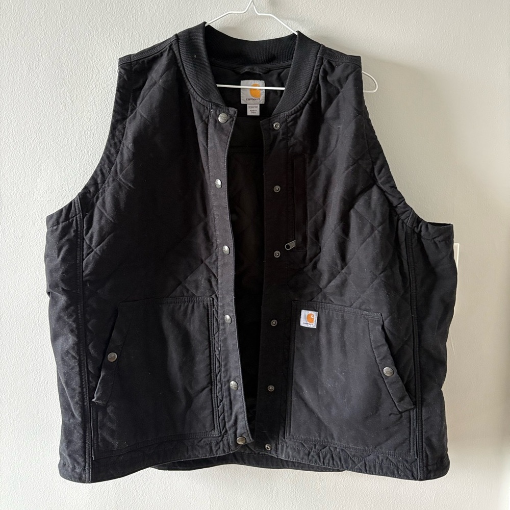 Carhartt Black Quilted Vest